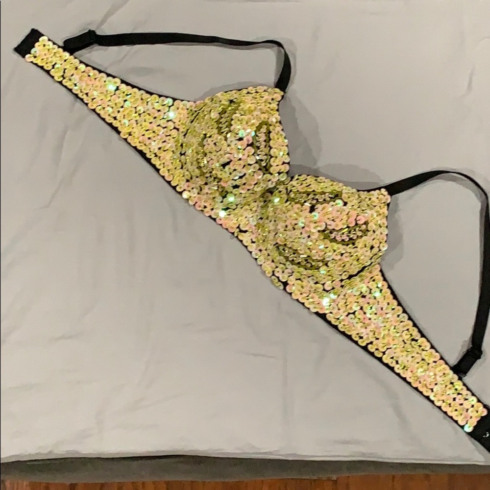 Sequin bra